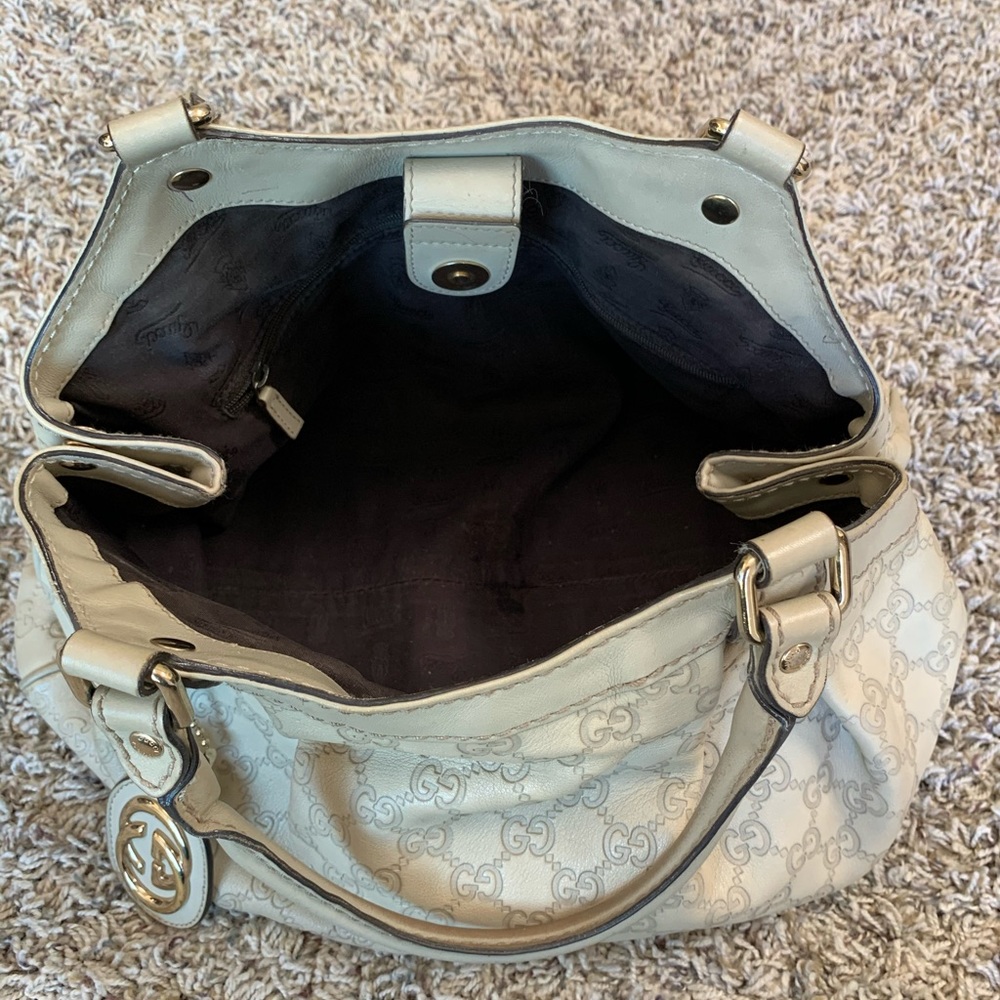 Gucci Sukey Tote Off-White Guccissima Leather - Picture 4 of 4